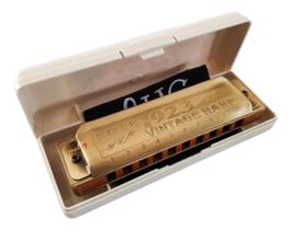Gaita De Boca Hering Vintage Harp - Si Com Case Gaita De Boca Hering Vintage Harp - Si Com Case