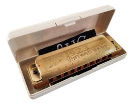 Gaita De Boca Hering Vintage Harp Sol Com Case Gaita De Boca Hering Vintage Harp Sol Com Case