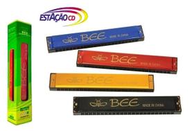 Gaita Harmônica De Boca 24 furos - (2 Linhas De 24) - Bee