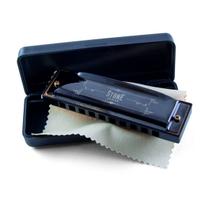 Gaita Harmônica Diatônica G Orleans Stone Black Crome