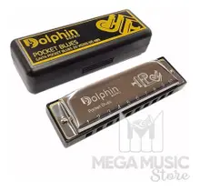 Gaita Pocket Blues 20 Vozes Dó Abs Dolphin