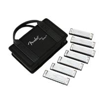 Gaitas Fender Blues Deluxe Kit com 7 com Estojo