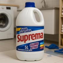 Galão 5 Litros Agua Sanitaria Suprema Candida Cloro Ativado