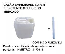 Galão 5 Litros Selo Inmetro Nova Bombona Homologada Com Bico