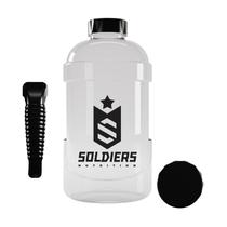 Galão de Água 1,8L Preto Soldiers Nutrition Galão de Água 1,8L Preto Soldiers Nutrition