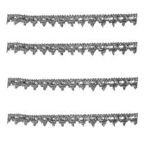 Galão de bico c/fita 2 cm cor prata metro