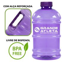 Galão lilás 2,2 Litros com alça - Grande Atleta Galão lilás 2,2 Litros com alça - Grande Atleta