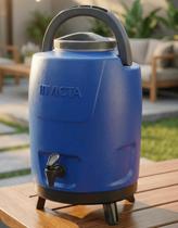 Galão Térmico 9 Litros Invicta Azul com Pé e Torneira