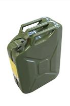 Galão transporte de combustível 10l em metal estilo militar