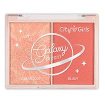 Galaxy Dream Iluminador e Blush CG273 Cor B - City Girl