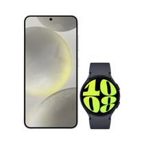 Galaxy S24 256GB - Cinza + Galaxy Watch6 BT 44mm - Grafite - Samsung