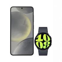 Galaxy S24 256GB - Preto + Galaxy Watch6 BT 44mm - Grafite