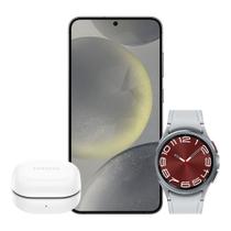 Galaxy S24+ 512GB - Preto + Galaxy Watch6 Classic LTE 43mm - Prata + Galaxy Buds FE - Grafite - Samsung