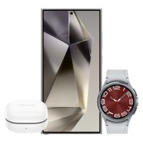 Galaxy S24 Ultra 1TB - Cinza + Galaxy Watch6 Classic LTE 43mm - Prata + Galaxy Buds FE - Grafite - Samsung