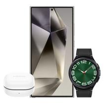 Galaxy S24 Ultra 1TB - Cinza + Galaxy Watch6 Classic LTE 47mm - Preto + Galaxy Buds FE - Grafite - Samsung