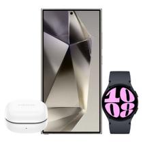 Galaxy S24 Ultra 1TB - Cinza + Galaxy Watch6 LTE 40mm - Grafite + Galaxy Buds FE - Grafite - Samsung