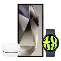 Galaxy S24 Ultra 1TB - Cinza + Galaxy Watch6 LTE 44mm - Grafite + Galaxy Buds FE - Grafite - Samsung