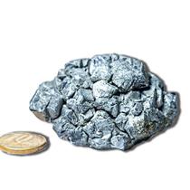 Galena Bruto Mineral Chumbo e Prata Inclusão de Pirita 55 mm