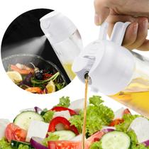 Galheteiro 2 Em 1 Borrifador Spray Azeite Óleo Vidro 470ml