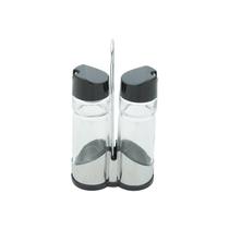 Galheteiro 3 peças vidro c/ suporte donatello bon gourmet
