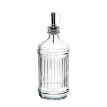 Galheteiro 500ml Porta Azeite Vinagre Pimenta Porta Tempero Vidro Tampa Bico Dosador Metal Mesa Galheteiro 500ml Porta Azeite Vinagre Pimenta Porta Tempero Vidro Tampa Bico Dosador Metal Mesa
