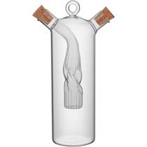 GALHETEIRO AZEITE VINAGRE 19x11x6cm 280 70ML BOROSILICATO TRANSP