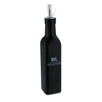 Galheteiro de Vidro 300ml Manhattan OIL Preto - Tudo em Caixa