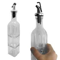 Galheteiro De Vidro Bolonha C/ Tampa De Inox 500ml - V1112.U01 Galheteiro De Vidro Bolonha C/ Tampa De Inox 500ml - V1112.U01