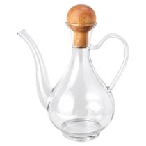 Galheteiro de Vidro c/ Tampa de Madeira 700ml - TUUT Galheteiro de Vidro c/ Tampa de Madeira 700ml - TUUT