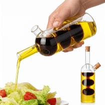 Galheteiro de Vidro Duplo Porta Azeite Vinagre Molhos Organizador de Mesa Cozinha 260Ml Galheteiro de Vidro Duplo Porta Azeite Vinagre Molhos Organizador de Mesa Cozinha 260Ml
