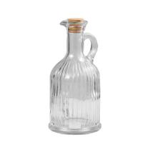 Galheteiro De Vidro Porta Azeite E Vinagre Tampa Cortiça Rolha Cozinha 350ml