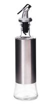 Galheteiro de Vidro Porta Azeite ou Vinagre Aço Inox 300ml