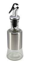 Galheteiro de Vidro Revestido em Inox Para Azeite Ou Vinagre 200ml - HM9300