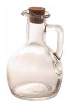 Galheteiro Garrafa Frasco De Vidro Porta Tempero Líquido Vinagre Azeite Suco Água Leite 180ml - Lyor Galheteiro Garrafa Frasco De Vidro Porta Tempero Líquido Vinagre Azeite Suco Água Leite 180ml - Lyor