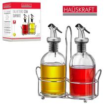 Galheteiro Hauskraft 250ml Azeite E Vinagre Com Suporte