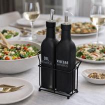 Galheteiro Manhã Preto 275ml 2 Peças Prático e Elegante