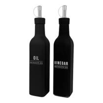 Galheteiro Manhattan Em Vidro Porta Azeite Vinagre 300ml 2Pc