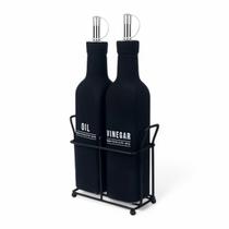 Galheteiro Manhattan Suporte Porta Azeite Vinagre 300ml 2pc