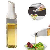 Galheteiro Vidro Porta eite Vinagre Quadrado 500Ml Branco