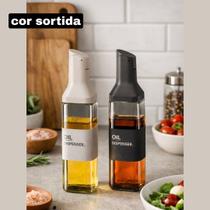 Galheteiro Vidro Quadrado 500 ML Azeite Óleo Vinagre COR SORTIDA