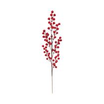 Galho De Bagas De Azevinho Vermelhas Artificiais De Natal 48cm-76cm, Frutas Falsas, Plantas De