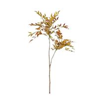 Galho De Bambu Artificial Grande De 110cm Com 2 Ramos E Folhas Falsas De Nandina Verde Para Galho De Bambu Artificial Grande De 110cm Com 2 Ramos E Folhas Falsas De Nandina Verde Para