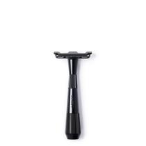 Galho de Barbear Razor Leaf Preto - Todo em Metal e Ecológico