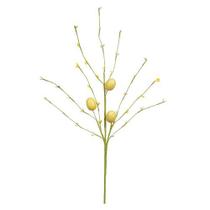 GALHO DECORATIVO C/OVOS (AMARELO) 65cm