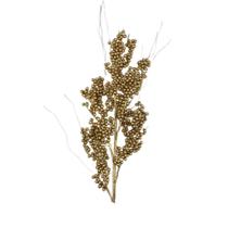 Galho Decorativo Dourado Bolinhas 81cm
