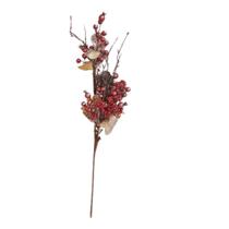 Galho Decorativo Natal Baga de Berry Frutas Silvestres