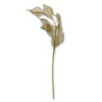 Galho Decorativo Natalino Dourado de Natal 60cm Tok da Casa