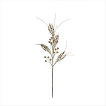 Galho Dourado Com Glitter Haste Natalina Folhagem 75cm 4UN