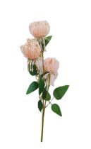 Galho Flor Tropical Romance Rose 65cm com 3 flores