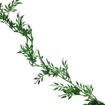 Galho Folhagem Ramificado Glitter Verde Natal 1,75 metros - Art Christmas